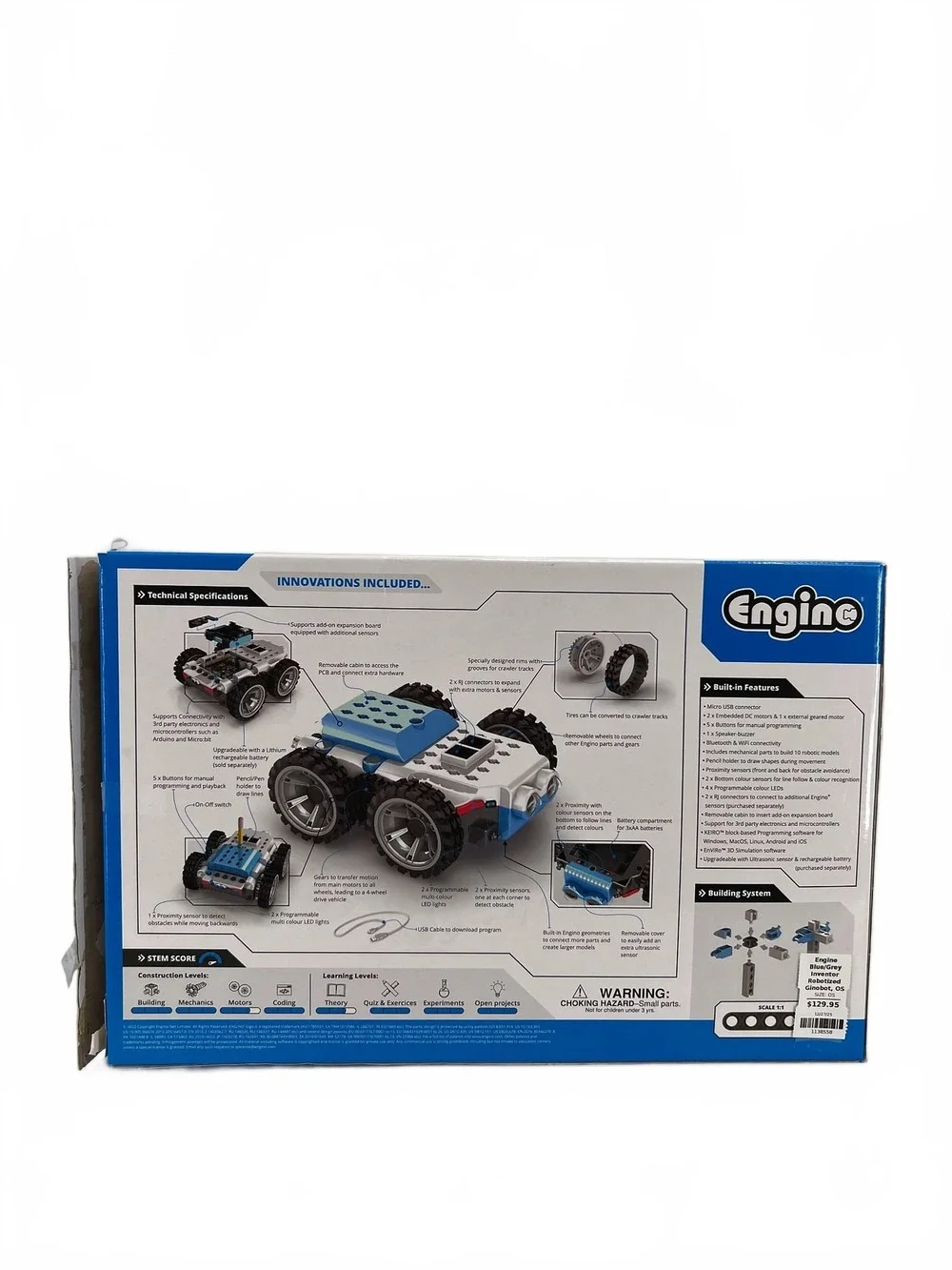 Engine Blue/Gray Inventor Robotized Ginnbot | OS Kids Toy
